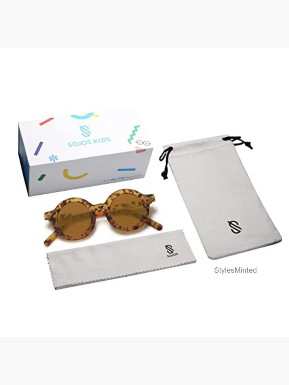 Kids Round Polarized Sunglasses UV400 Protection Retro Style